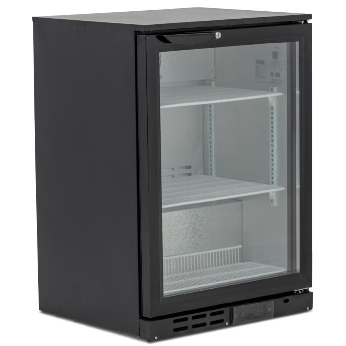 BLIZZARD Low Height Single Hinged Glass Door Bottle Cooler