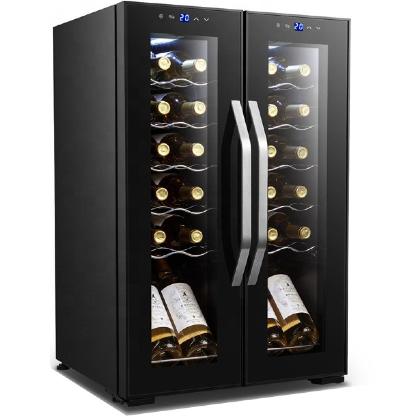 Commercial Wine cooler Dual zone 24 bottles | Adexa JC68
