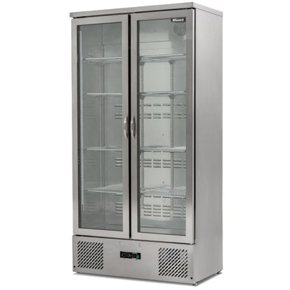BLIZZARD Upright Double Hinged Glass Door Bottle Cooler
