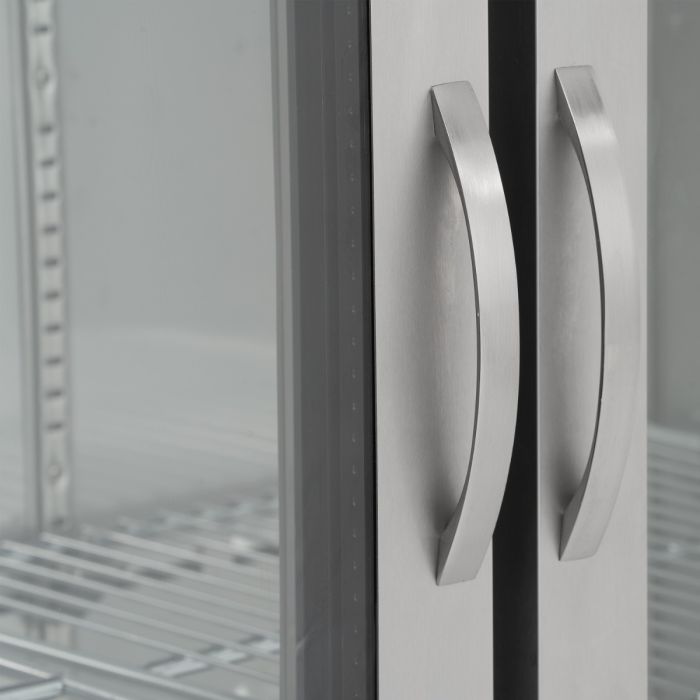 BLIZZARD Upright Double Hinged Glass Door Bottle Cooler