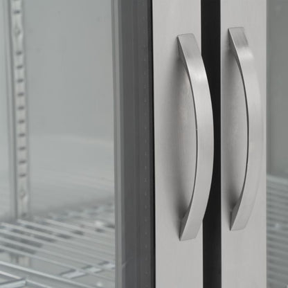 BLIZZARD Upright Double Hinged Glass Door Bottle Cooler