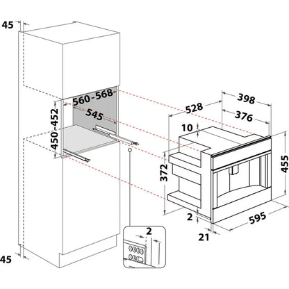 Hotpoint, CM9945H, Built in Coffee Maker